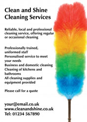 colourful feather duster leaflets