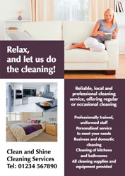 clean home leaflets