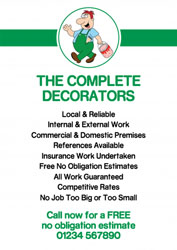 cartoon decorator leaflets