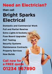 need an electrician leaflets