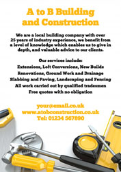 building and construction leaflets