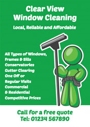 green window cleaner leaflets