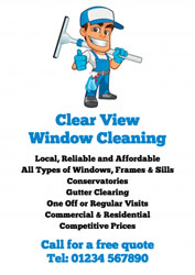 thumbs up window cleaner leaflets