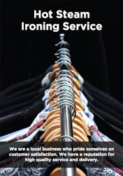 ironing service flyers