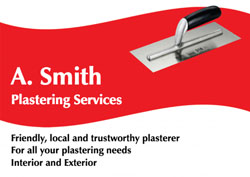 red plastering flyers