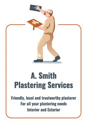 double sided plastering flyers