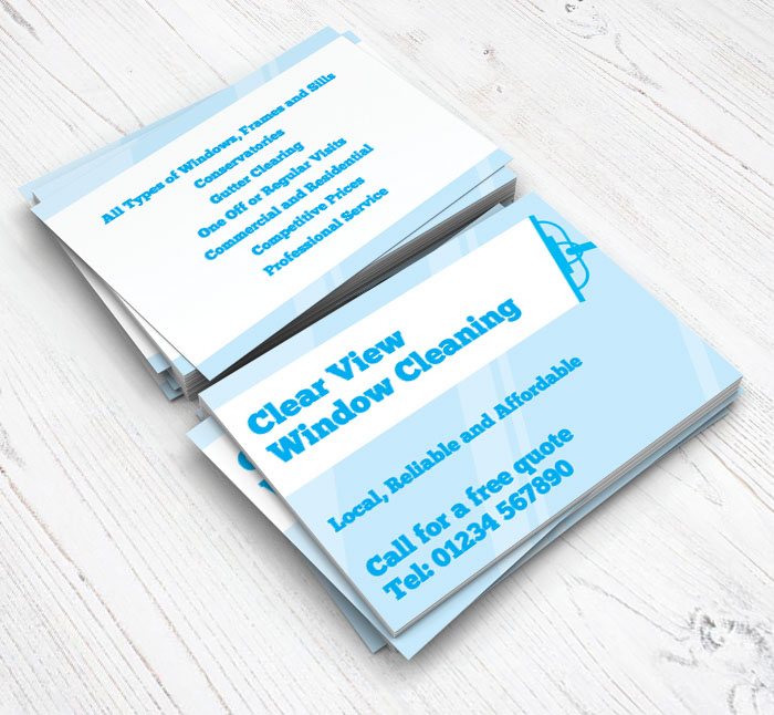 traditional window cleaner flyers