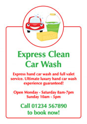 car cleaning flyers