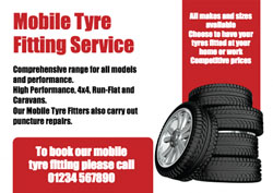 mobile tyre replacement flyers