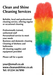 colourful feather duster flyers