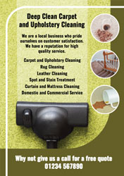 domestic carpet cleaning flyers