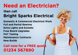 need an electrician flyers