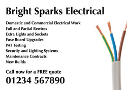 electrical wires flyers