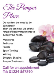 spa treatment flyers