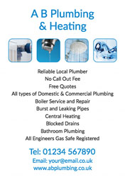 reliable local plumber flyers
