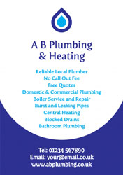 plumbers logo flyers