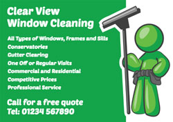 green window cleaner flyers