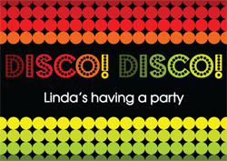 disco party invitations
