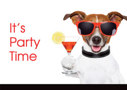 dog cocktail party invitations