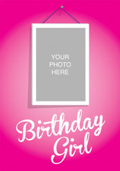 birthday girl photo upload invitations