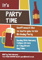 fancy a beer party invitations