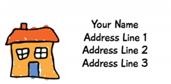 orange house address labels