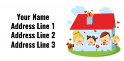 family home address labels