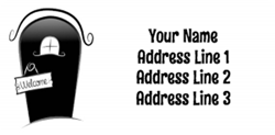 welcome address labels
