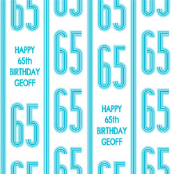 65th vertical stripes wrapping paper