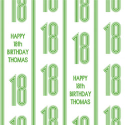 18th vertical stripes wrapping paper