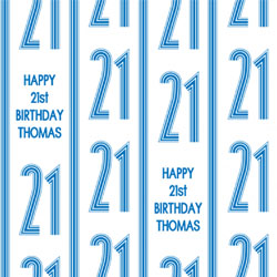 21st vertical stripes wrapping paper