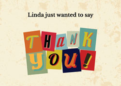 cut out thank you cards