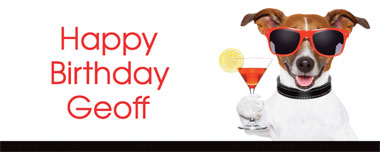 dog cocktail party banner