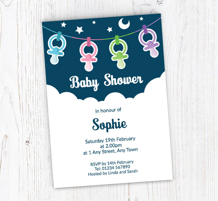 dummies baby shower invitations