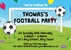 football party invitations