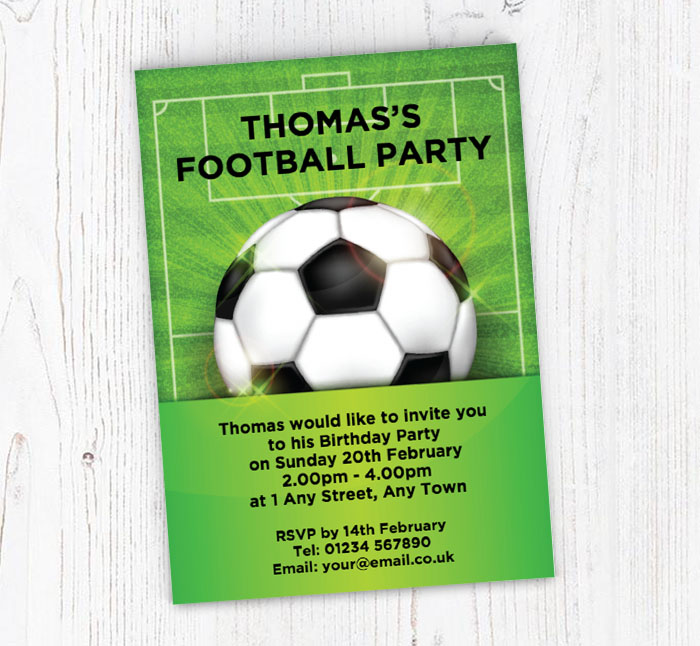football game party invitations