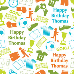 football icons wrapping paper