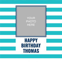 blue striped photo wrapping paper