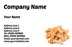 dog biscuits business cards