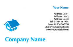 blue roof business cards