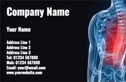 back pain business cards
