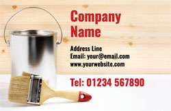 paint tin and brush business cards