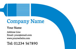 blue paintbrush business cards