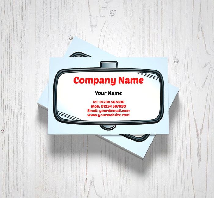 rear view mirror business cards