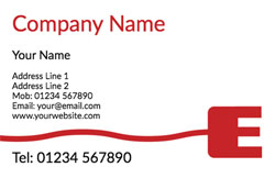 e for electrician business cards