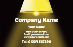 lights on business cards