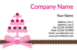 tiered cupcakes business cards