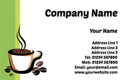 coffee and beans business cards