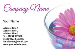 beauty flower business cards