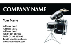 drum kit business cards